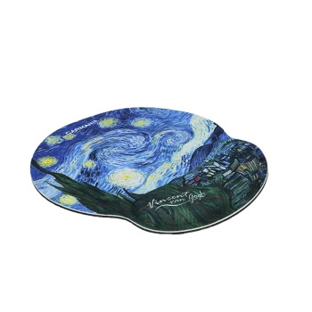 Podkładka pod mysz komputerową z poduszką na nadgarstek - V. van Gogh, Gwiaździsta Noc (CARMANI)