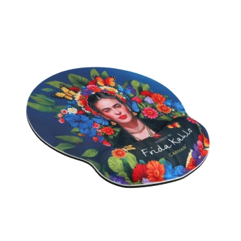 Podkładka pod mysz komputerową z poduszką na nadgarstek - inspirowana malarstwem F. Kahlo (CARMANI)