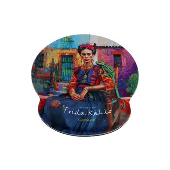 Podkładka pod mysz komputerową z poduszką na nadgarstek - inspirowana malarstwem F. Kahlo (CARMANI)