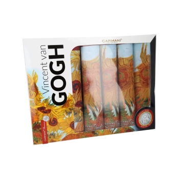 Kpl. 4 podkładek na stół + bieżnik  - V. van Gogh, Słoneczniki (CARMANI)