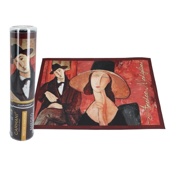 Podkładka na stół - A. Modigliani, Kobieta w kapeluszu i Mario Varvogli (CARMANI)