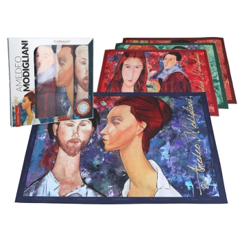 Kpl. 4 podkładek na stół - A. Modigliani, mix 3 (CARMANI)