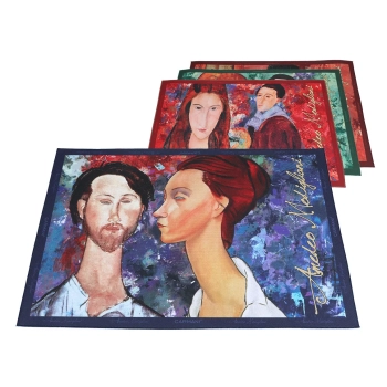 Kpl. 4 podkładek na stół - A. Modigliani, mix 3 (CARMANI)
