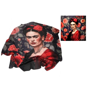 Chusta - Inspirowana malarstwem F. Kahlo (CARMANI)