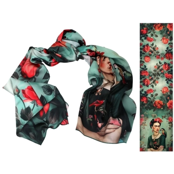 Szal - Inspirowany malarstwem F. Kahlo (CARMANI)