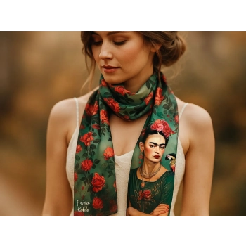 Szal - Inspirowany malarstwem F. Kahlo (CARMANI)