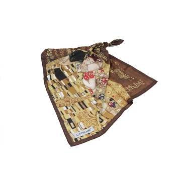 Apaszka - G. Klimt, Pocałunek (CARMANI)
