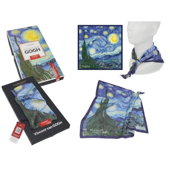Apaszka - V. van Gogh, Gwiaździsta Noc (CARMANI)