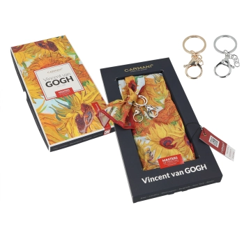 Przywieszka do torebki - V. van Gogh, Słoneczniki (CARMANI)