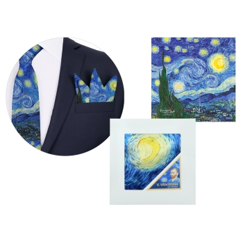 Poszetka - V. van Gogh, Gwiaździsta Noc (CARMANI)