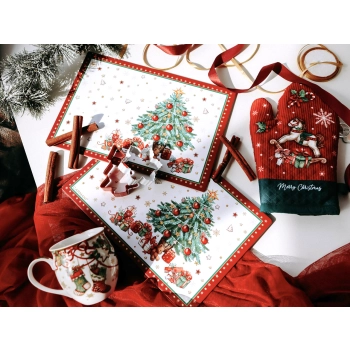 Kpl. Łapka i rękawica kuchenna - Boże Narodzenie (CARMANI)