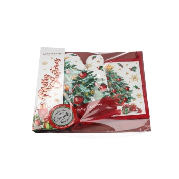 Kpl. Łapka i rękawica kuchenna - Boże Narodzenie (CARMANI)