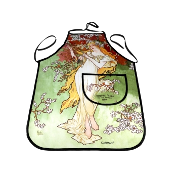 Fartuszek kuchenny - A. Mucha, Wiosna (CARMANI)