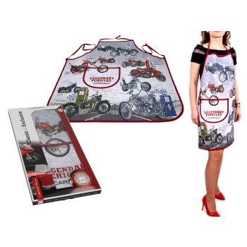 Fartuszek kuchenny - Classic & Exclusive, Legendary Vehicles, motory (CARMANI)