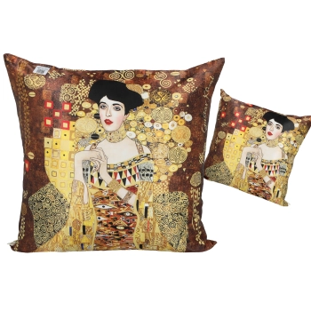 Poduszka z wypełnieniem/suwak - G. Klimt, Adela (CARMANI)