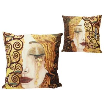 Poduszka z wypełnieniem/suwak - G. Klimt, Złote łzy (CARMANI)