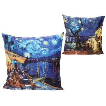 Poduszka z wypełnieniem/suwak - Inspirowana malarstwem V. van Gogh (CARMANI)