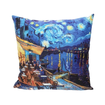 Poduszka z wypełnieniem/suwak - Inspirowana malarstwem V. van Gogh (CARMANI)