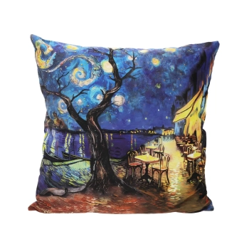 Poduszka z wypełnieniem/suwak - Inspirowana malarstwem V. van Gogh (CARMANI)