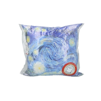 Poduszka z wypełnieniem/suwak - V. van Gogh, Gwiaździsta Noc (CARMANI)