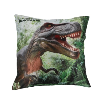 Poduszka z wypełnieniem/suwak - Prehistoric  World of Dinosaurs (CARMANI)