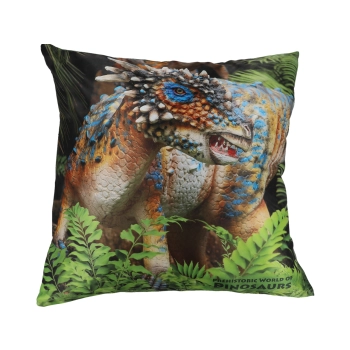 Poduszka z wypełnieniem/suwak - Prehistoric  World of Dinosaurs (CARMANI)