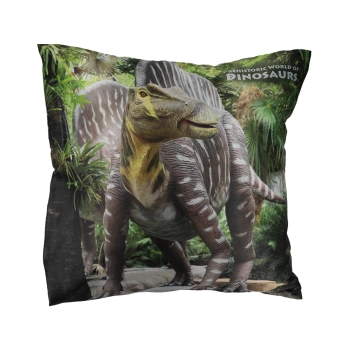 Poduszka z wypełnieniem/suwak - Prehistoric  World of Dinosaurs (CARMANI)
