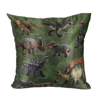 Poduszka z wypełnieniem/suwak - Prehistoric  World of Dinosaurs (CARMANI)