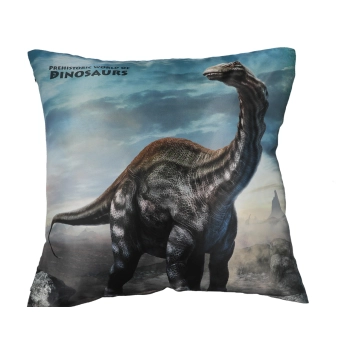 Poduszka z wypełnieniem/suwak - Prehistoric  World of Dinosaurs (CARMANI)