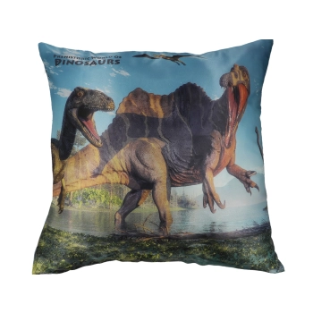Poduszka z wypełnieniem/suwak - Prehistoric  World of Dinosaurs (CARMANI)