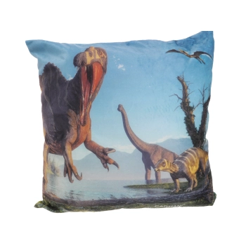 Poduszka z wypełnieniem/suwak - Prehistoric  World of Dinosaurs (CARMANI)