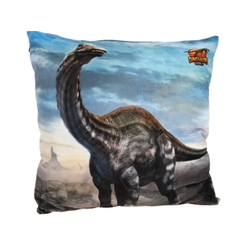 Poduszka z wypełnieniem/suwak - Prehistoric  World of Dinosaurs (CARMANI)