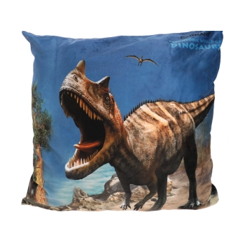 Poduszka z wypełnieniem/suwak - Prehistoric  World of Dinosaurs (CARMANI)