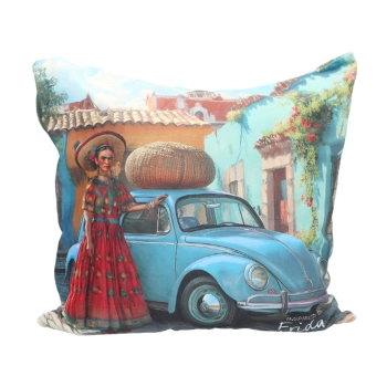 Poduszka z wypełnieniem/suwak - inspirowane malarstwem F. Kahlo (CARMANI)