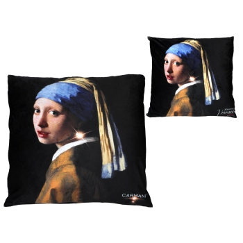 Poduszka z wypełnieniem/suwak - J. Vermeer, Kobieta z perłą (CARMANI)