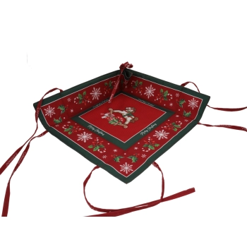 Koszyk na pieczywo mały - Boże Narodzenie (CARMANI)