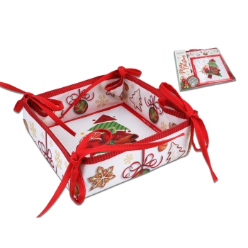 Koszyk na pieczywo mały - Boże Narodzenie (CARMANI)