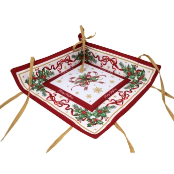Koszyk na pieczywo mały - Boże Narodzenie (CARMANI)