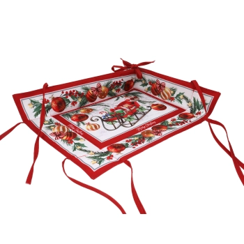 Koszyk na pieczywo duży - Boże Narodzenie (CARMANI)
