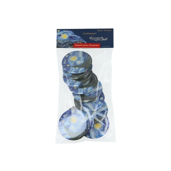 Kpl. 10 przypinek - V. van Gogh, Gwiaździsta Noc (CARMANI)