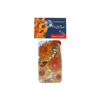 Magnes prostokątny - V. van Gogh, Słoneczniki (CARMANI)