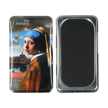 Magnes prostokątny - J. Vermeer, Dziewczyna z perłą, Widok Delft (CARMANI)