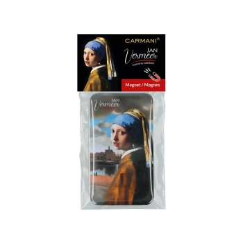 Magnes prostokątny - J. Vermeer, Dziewczyna z perłą, Widok Delft (CARMANI)