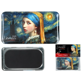 Magnes prostokątny - inspirowany malarstwem J. Vermeer (CARMANI)