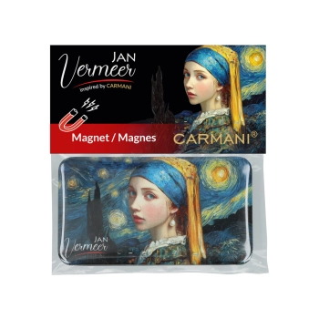 Magnes prostokątny - inspirowany malarstwem J. Vermeer (CARMANI)