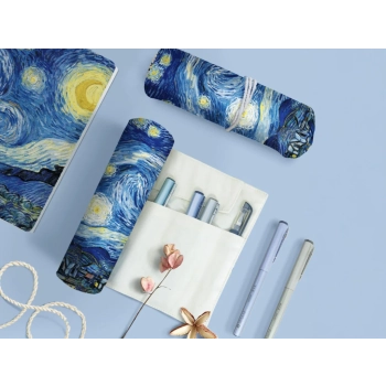 Etui/piórnik do przechowywania artykułów piśmienniczych - V. van Gogh, Gwiaździsta Noc