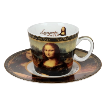 Filiżanka espresso -  L. da Vinci, Mona Lisa (CARMANI)