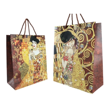 Torebka prezentowa - G. Klimt, Pocałunek (CARMANI)