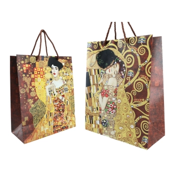 Torebka prezentowa - G. Klimt, Adela, Pocałunek (CARMANI)