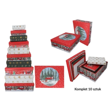 Kpl. 10 pudełek prezentowych